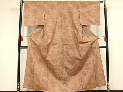 平和屋着物▽上質な紬 単衣 立涌文 正絹 逸品 AAAW1476fy