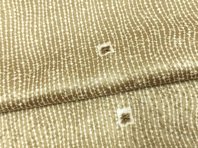 平和屋着物▽上質な小紋　単衣　絞り　あられ文　正絹　逸品　AAAW1479fy