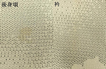 平和屋着物▽本塩沢 単衣 110亀甲 草花文 正絹 逸品 AAAW1480fy