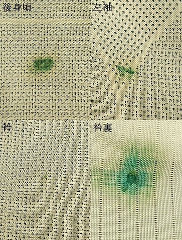 平和屋着物▽本場大島紬　単衣　白大島　150亀甲　幾何学文様　正絹　逸品　AAAW1489fy