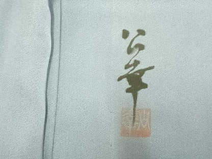 平和屋着物▽訪問着 単衣 作家物 風景文 暈し染め 正絹 逸品 AAAW1500fy