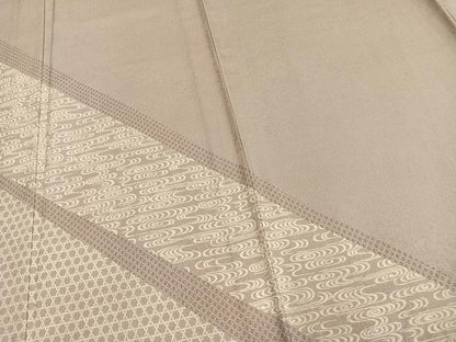 平和屋着物▽訪問着　単衣　切嵌吉祥文　ますいわ屋扱い　正絹　逸品　AAAW1508fy