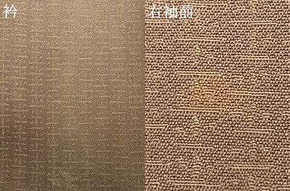 平和屋着物▽お召 単衣 抽象文 正絹 逸品 AAAW1511fy