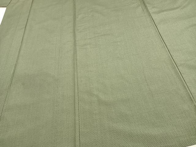 平和屋着物▽お召 単衣 蚊絣 正絹 逸品 AAAW1513fy