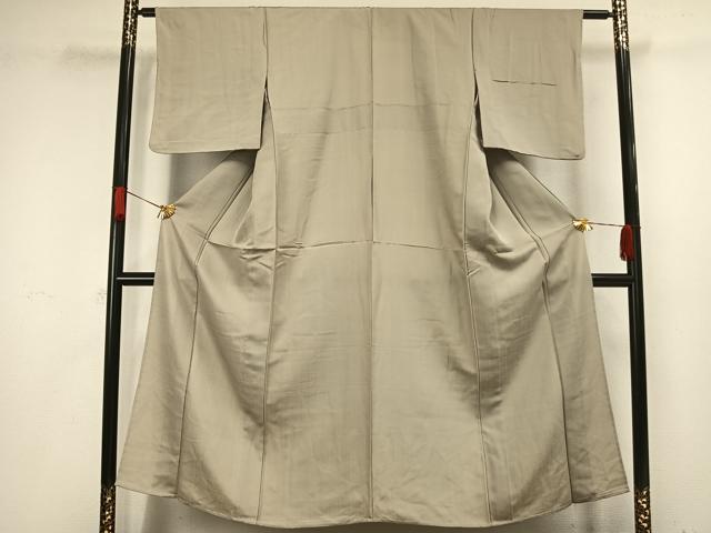 平和屋着物▽上質な小紋 単衣 縞 正絹 逸品 AAAW1527fy