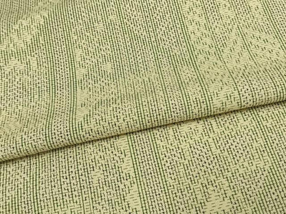 平和屋着物▽上質な紬 単衣 幾何学文様 正絹 逸品 AAAW1529fy