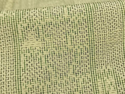 平和屋着物▽上質な紬 単衣 幾何学文様 正絹 逸品 AAAW1529fy