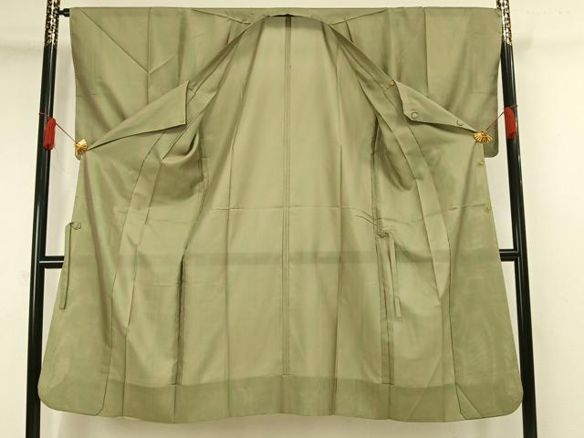 平和屋着物▽道行コート スリーシーズン 春夏秋 塵除け 紗 斜線文 ロングコート 正絹 逸品 未使用 AAAW1538fy