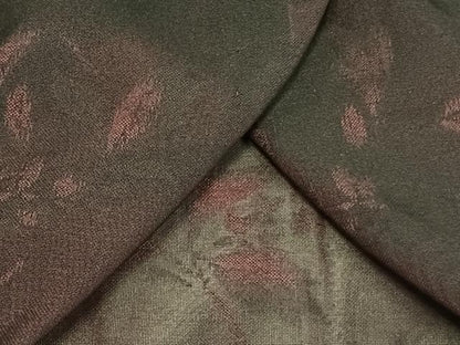 平和屋着物▽羽織　スリーシーズン　春夏秋　塵除け　紗　枝葉文　黒地　正絹　逸品　未使用　AAAW1540fy