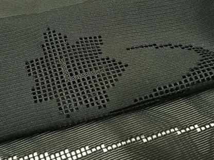 平和屋着物▽羽織 スリーシーズン 春夏秋 塵除け 流水花紋紗 黒地 正絹 逸品 未使用 AAAW1543fy