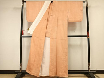 平和屋着物▽上質な小紋 単衣 霞文 正絹 逸品 AAAW1558fy