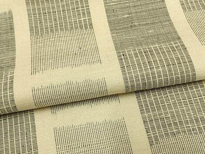 平和屋着物▽上質な紬 単衣 駒結城 色紙文 反端付き 正絹 逸品 AAAW1564fy