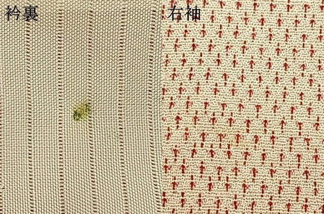 平和屋着物▽本塩沢 単衣 蚊絣 正絹 逸品 AAAW1566fy