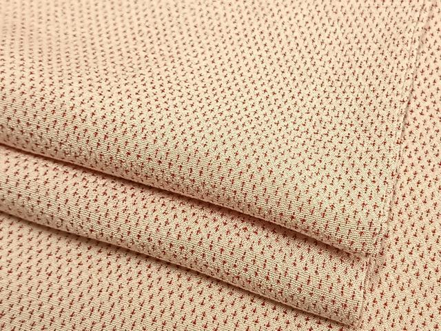 平和屋着物▽本塩沢 単衣 蚊絣 正絹 逸品 AAAW1566fy