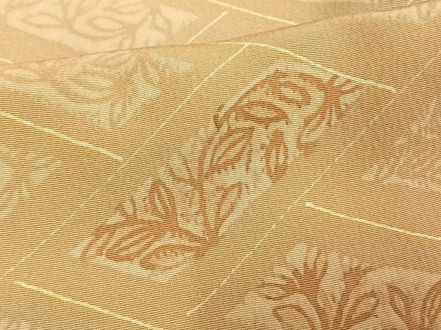 平和屋着物▽上質な小紋 単衣 檜垣草花文 暈し染め 正絹 逸品 AAAW1568fy