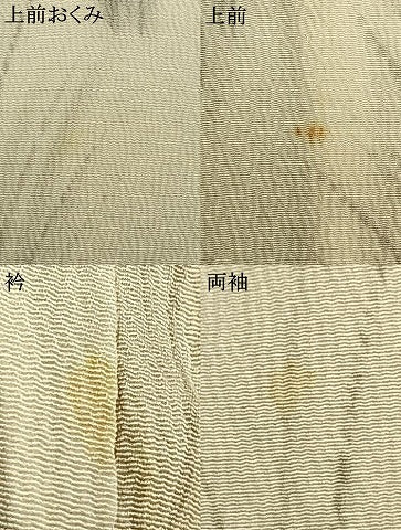 平和屋着物▽上質な小紋 単衣 手描き 草花文 鬼しぼ縮緬 正絹 逸品 AAAW1578fy