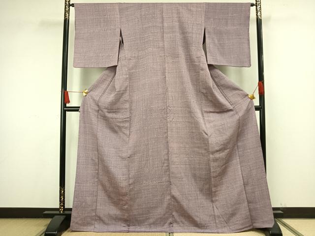 平和屋着物▽上質な小紋 単衣 抽象文 正絹 逸品 AAAW1581fy