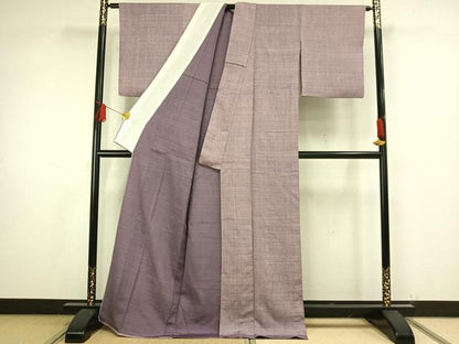 平和屋着物▽上質な小紋 単衣 抽象文 正絹 逸品 AAAW1581fy