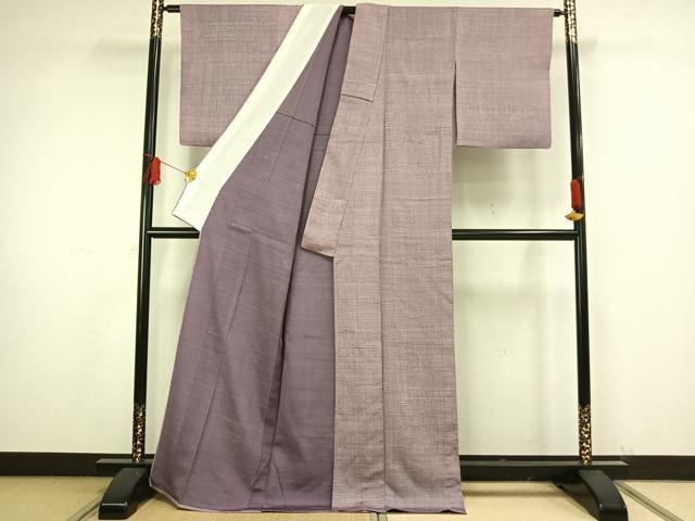 平和屋着物▽上質な小紋 単衣 抽象文 正絹 逸品 AAAW1581fy
