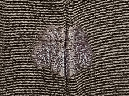 平和屋着物▽上質な色無地 単衣 葡萄鼠色 正絹 逸品 AAAW1583fy