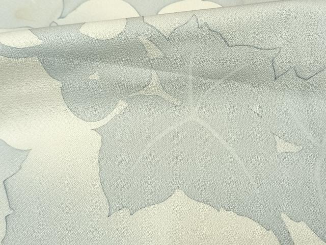 平和屋着物▽訪問着 単衣 蔦の葉文 暈し染め 正絹 逸品 AAAW1585fy
