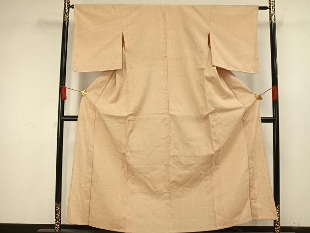 平和屋着物▽本塩沢 単衣 蚊絣 正絹 逸品 AAAW1590fy