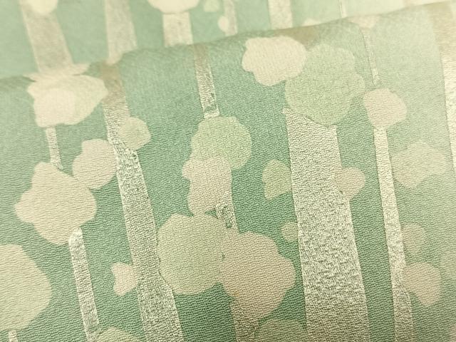 平和屋着物▽訪問着 単衣 間道 暈し染め 銀彩 正絹 逸品 AAAW1597fy