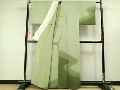 平和屋着物▽訪問着 単衣 流水文 暈し染め 正絹 逸品 AAAW1604fy