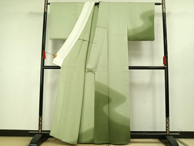 平和屋着物▽訪問着 単衣 流水文 暈し染め 正絹 逸品 AAAW1604fy