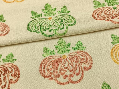 平和屋着物▽上質な小紋 単衣 草花文 鬼しぼ縮緬 正絹 逸品 AAAW1605fy