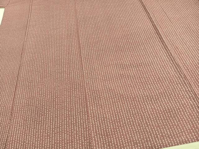 平和屋着物▽小紋 単衣 蔦の葉文 洗える着物 AAAW1607fy