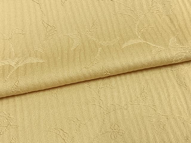 平和屋着物▽上質な色無地 単衣 草花地紋 砥粉色 正絹 逸品 AAAW1609fy