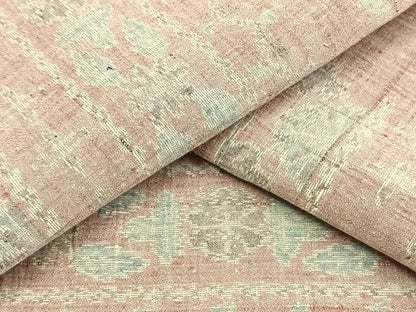 平和屋着物▽上質な紬 単衣 横段文 正絹 逸品 未使用 AAAW1615fy
