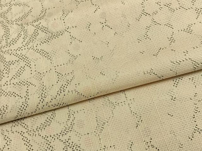平和屋着物▽上質な紬 単衣 草花間道 正絹 逸品 AAAW1629fy