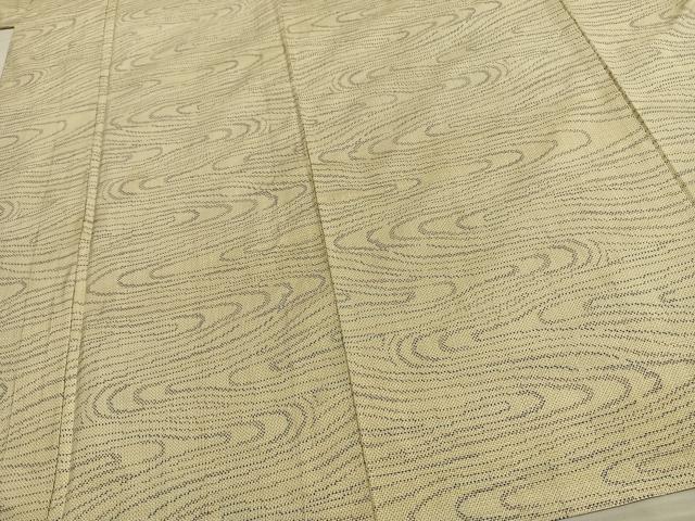 平和屋着物▽本場大島紬 単衣 7マルキ 渦巻文 正絹 逸品 AAAW1635fy