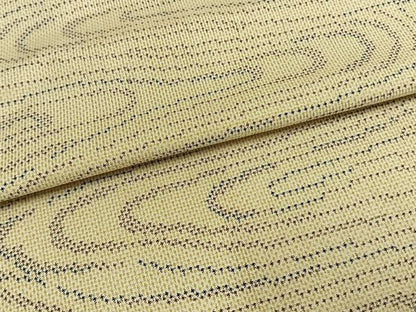 平和屋着物▽本場大島紬 単衣 7マルキ 渦巻文 正絹 逸品 AAAW1635fy