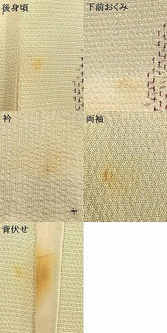 平和屋着物▽本塩沢 単衣 丸文 正絹 逸品 AAAW1637fy