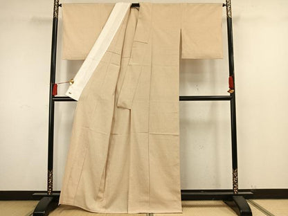 平和屋着物▽本塩沢 単衣 蚊絣 三越扱い 正絹 逸品 AAAW1639fy