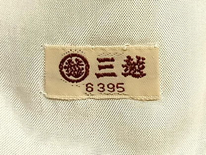平和屋着物▽本塩沢 単衣 蚊絣 三越扱い 正絹 逸品 AAAW1639fy