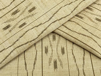 平和屋着物▽上質な紬　単衣　立涌文　正絹　逸品　AAAW1640fy