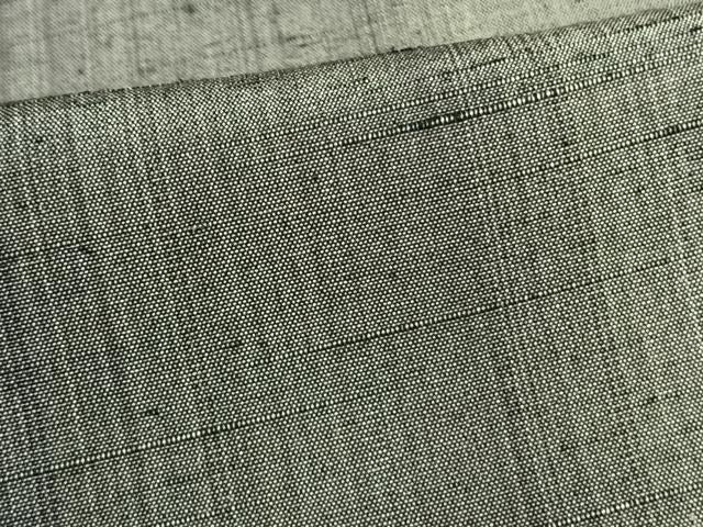 平和屋着物▽上質な紬　単衣　縞　正絹　逸品　AAAW1646fy