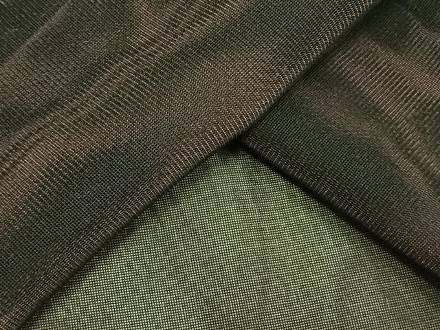 平和屋着物▽羽織 スリーシーズン 春夏秋 塵除け 紗 黒鳶色 正絹 逸品 AAAW1690fy