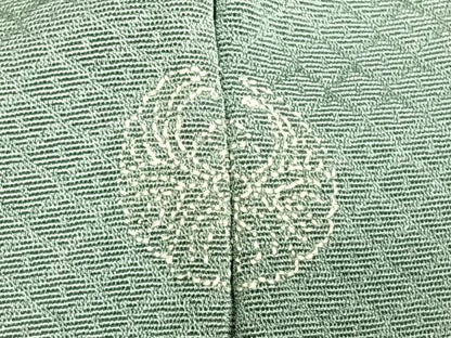 平和屋着物▽訪問着　単衣　中国三大刺繍　汕頭刺繍　スワトウ刺繍　地紙花文　金彩　正絹　逸品　AAAW1707fy