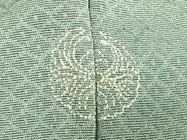 平和屋着物▽訪問着　単衣　中国三大刺繍　汕頭刺繍　スワトウ刺繍　地紙花文　金彩　正絹　逸品　AAAW1707fy