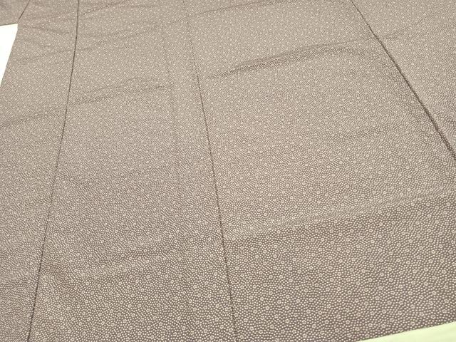 平和屋着物▽小紋 単衣 草花文 洗える着物 AAAW1715fy