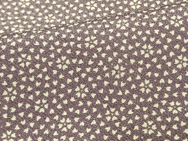 平和屋着物▽小紋 単衣 草花文 洗える着物 AAAW1715fy