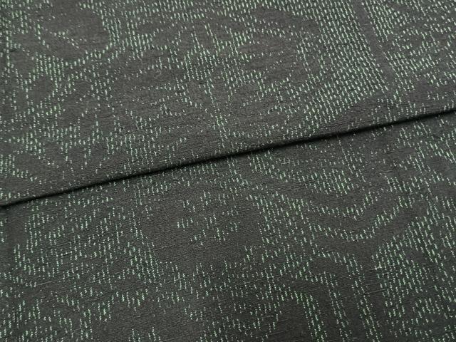 平和屋着物▽結城紬 単衣 亀甲花文 正絹 逸品 未使用 AAAW1716fy
