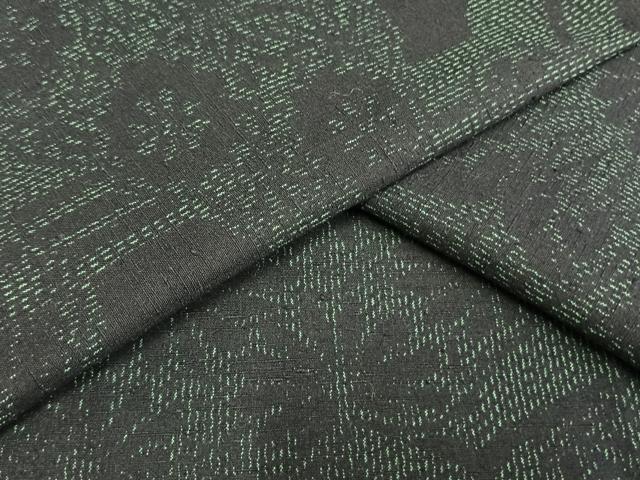 平和屋着物▽結城紬 単衣 亀甲花文 正絹 逸品 未使用 AAAW1716fy