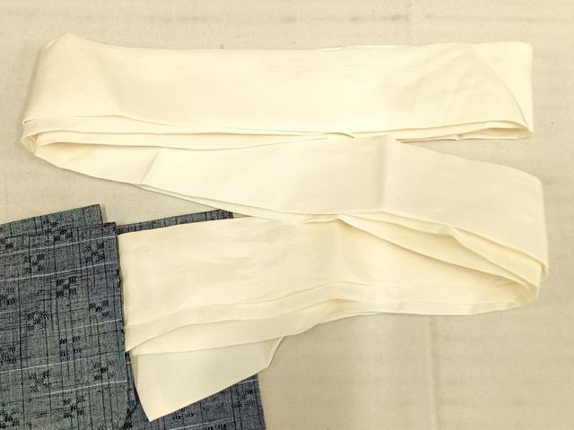 平和屋着物▽紬 単衣 二部式 花織 花づくし 正絹 逸品 未使用 AAAW1720fy