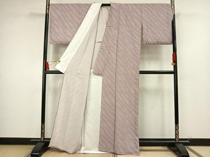 平和屋着物▽小紋 単衣 花づくし 洗える着物 AAAW1721fy